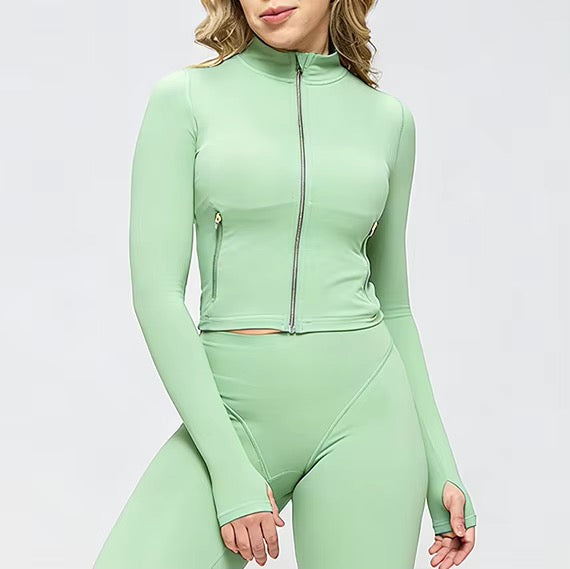 LONG SLEEVE FITNESS ZIPUP